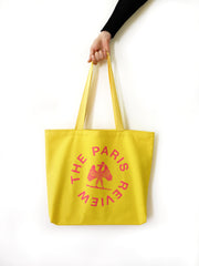 Large Graphic Yellow JO Tote Bag for the Beach or for Shopping 